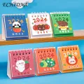 Mini Desk Calendar 2024 2024 Mini Desk Calendar Stylish Daily Planner with Cartoon Design Perfect for Home Office Student Desk Calendar. 