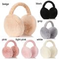 【HOT】 Fashion Unisex Winter Earmuffs Women Men Ear Warmer Plush Solid Color Comfortable Ear Muffs Earflap Earmuffs. 