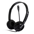Salar /Soundwave V38V computer headphone with microphone, single hole laptop stereo headset. 
