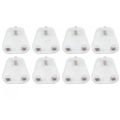 Box Pin Child Proof Safety Plug Wall Socket Cover Protector 8 Pcs Square UK Plug Socket. 