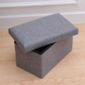 Multifunction Rectangular Storage Stool Sit Folding Storage Box Adults Child Stool COD. 