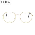 OQ BOGA 3 Colors Unisex Fashion Outdoor Decorate Oval Frame Glasses Women Men Eye Protection Metal Full Rim Eyewear. 