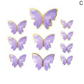 10pcs DIY Cake Decoration Happy Birthday Theme Butterfly Paper Cake Topper. 