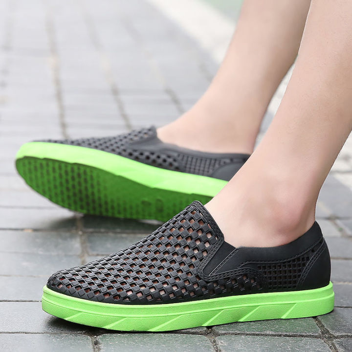 Sandals%20Men's%20Slippers%20Men's%20Hole%20Shoes%20Men's%20Korean%20Style2023Summer%20Men's%20Beach%20Shoes%20Rubber%20Sole%20Gel%20Shoes%20Sandals%20Men%20-%20Image%204