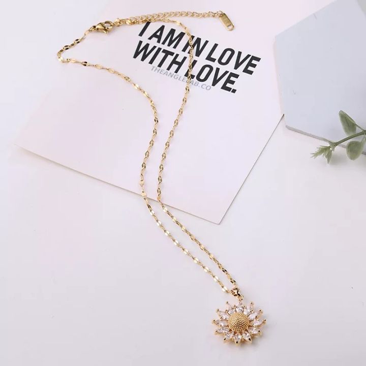 Gold%20Plated%20Sunflower%20Necklace%20for%20Women%20Jewelry%20stainless%20Steel%20Zircon%20Simple%20Pendant%20Necklace%20Luxury%20Choker%20Korea%20Style%20fashion%20jewellery%20chain%20for%20girls%20-%20Image%203