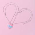 El Regalo 2 PCs BFF Best Friend Forever Split Magnetic Hearts Matching Pendant Necklaces Set- Friendship Day Gift for Besties(FROM INDIA)NUZ. 