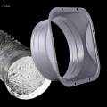 Air Vent Duct Connector Flange Straight Ventilation Pipe for Ventilation Metal Vent. 