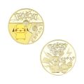 pokemon cards golden New Pokémon Commemorative Medal Pikachu Commemorative Coin Metal Handicraft Gold Commemorative Coin Gift Box Pokemon Toys giftParty Games Crafts. 