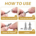 4Pcs Handle ,Quick Release Lock Pin, Retractable Spring Plunger, M6 Lockout Kit for Rolling Tool Box. 