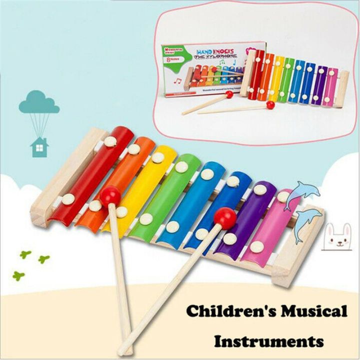 【World Supermarket 2021】Baby Kid Educational tone Xylophone Toys Wooden ...