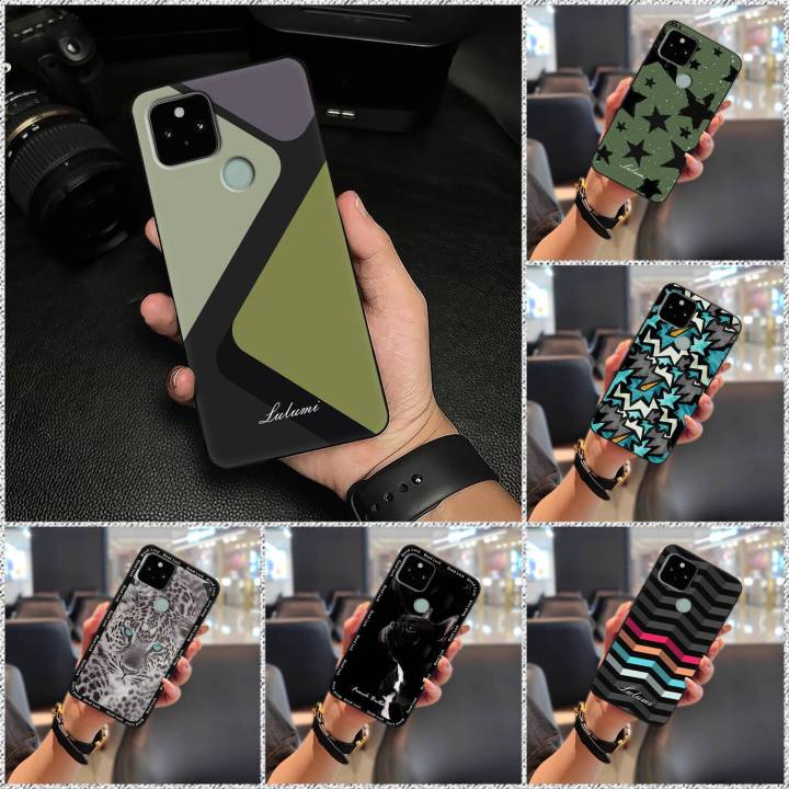 TPU Anti-knock Phone Case For Google Pixel 5 Phone Pouch Cartoon Cute Protective Anti-dust Shockproof Waterproof Durable