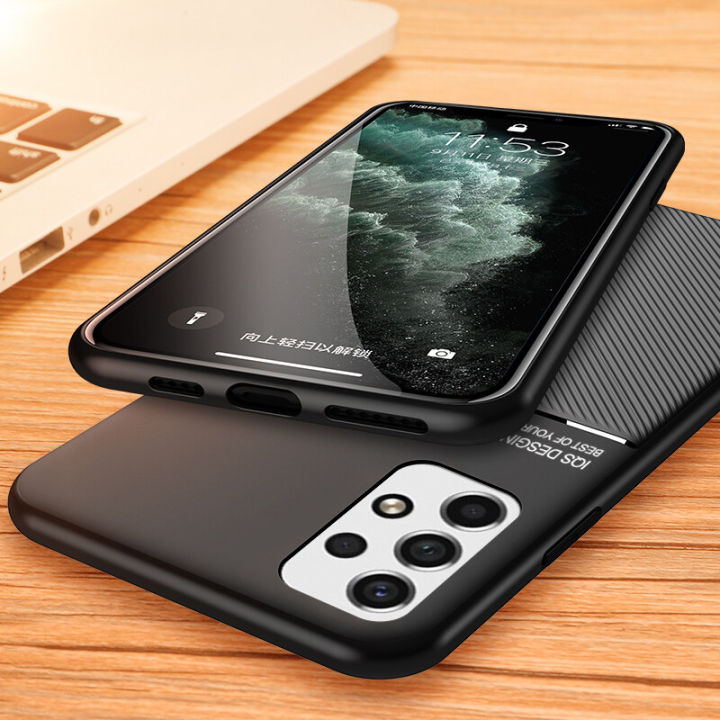 Case%20For%20Samsung%20Galaxy%20A53%205G%20Casing%20Anti-fall%20Soft%20Non-slip%20Silicone%20Grain%20Back%20Cover%20-%20Image%204