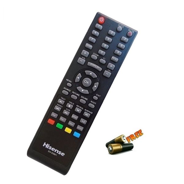 Hisense LCD/LED TV Remote Controller EN-83801 & Free Batteries