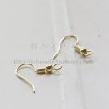 Solid Brass Earring Hooks with Ball - Shepherd Hook Ear Wires - Fish Hooks 18x18mm (323C). 