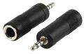 Stereo Speaker Audio Video HiFi Subwoofer Adapter Connectors 3.5mm 6.35mm Male Female Microphone AUX AV RCA Converter 1Pcs. 