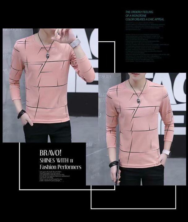 Men's%202020%20New%20Long%20Sleeve%20T-shirt%20Round%20Neck%20Korean%20Slim%20Clothes%20Long%20Sleeve%20T-shirt%20Base%20Shirt%20-%20Image%206
