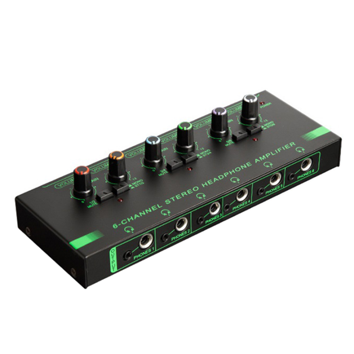 6 Channels Mini Headphone Amplifier HA400 for Music