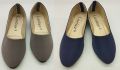 Fashionable And Stylish High Quality Women Flat Court Shoe- Grey and Navy Blue (NEW EDITION) #JJC003. 