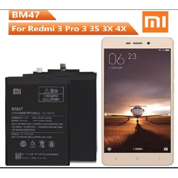 Redmi BM47 Battery Xiao Mi Originall Battery BM47 4100 mAh for Xiaomi Redmi 3S 3X Redmi 4X Redmi 3 / 3pro High Quality Phone Replacement Batteries