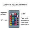 Controller 24 Keys IR Remote Controller Wireless for SMD3528 SMD5050 RGB LED Strip lights High quailty. 
