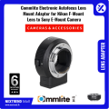 Commlite CM-ENF-E1 Pro Electronic AF Lens Mount Adapter for Nikon F Mount Lens to Sony E-Mount for Sony A9 A7R2 A7II A6300 A6500. 