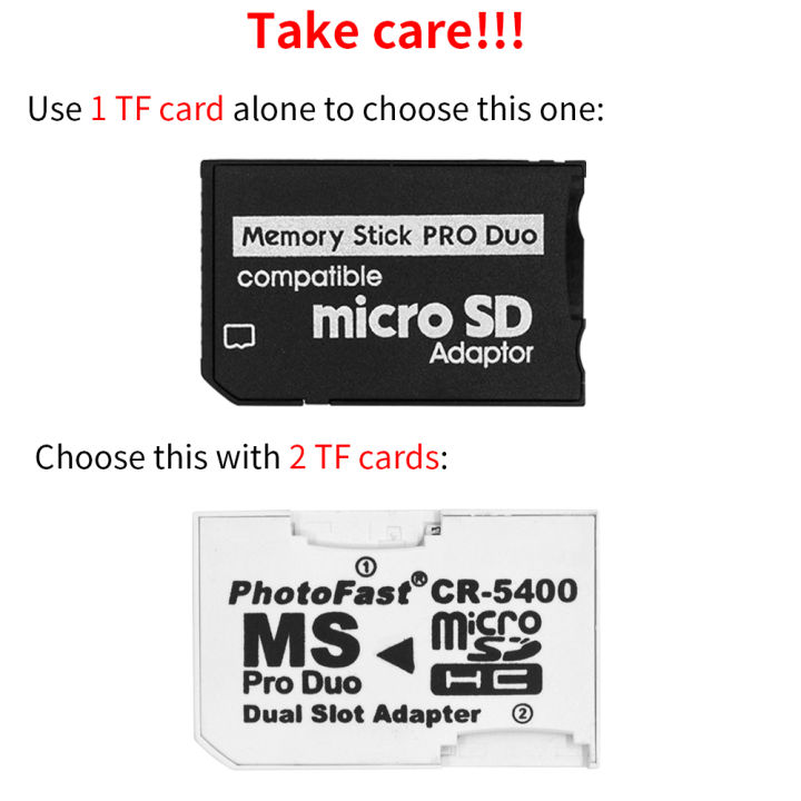 TISHRIC%20Memory%20Stick%20Pro%20Duo%20Card%20Reader%20Micro%20SD%20SDHC%20TF%20To%20Memory%20Stick%20MS%20Pro%20Duo%20Adapter%20for%20Game%20/PSP/Camera%20-%20Image%202