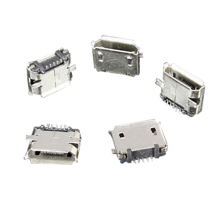 QUANBU%20100Pcs%20Micro%20USB%20Type%20B%20Female%205Pin%20SMT%20Socket%20Jack%20Connector%20Port%20PCB%20Board%20-%20Image%202