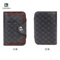 L KeKe Men's Wallet Fashion Vintage Multi-card Slot Wallet with Magnetic Buckle. 