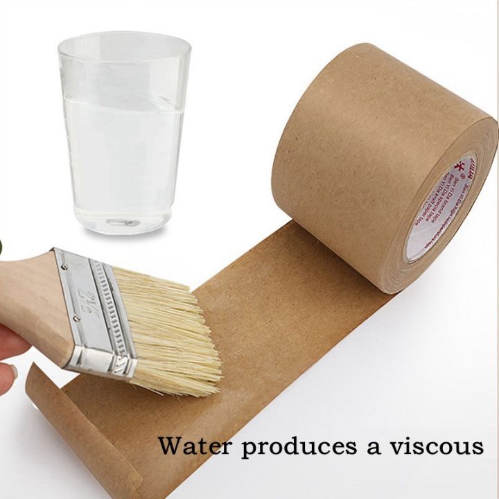 painting%20tools%2030m%20Kraft%20Adhesive%20Masking%20Paper%20Tape%20Professional%20Water%20Gummed%20Tape%20Packaging%20Tools%20Art%20Supplies%20For%20Painting%20-%20Image%203