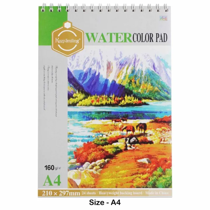 Keep%20Smiling%20Water%20Colour%20Pad%20Paper%20Artist%20Grade%20160%20GSM%20A4%20-%20Image%205