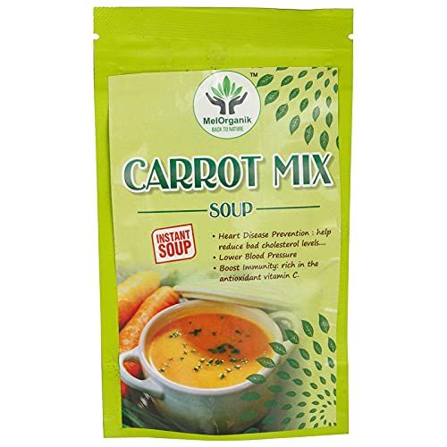 MelOrganik Soup Powder Carrot Soup Ready To Cook Vegetable Soup Mix Powder Instant Soup Packets Healthy Natural Ready To Cook Vegetable Soup Mix Powder 50 gm (Carrot Mix Soup)(FROM INDIA)JEZ(FROM INDIA)JEZ