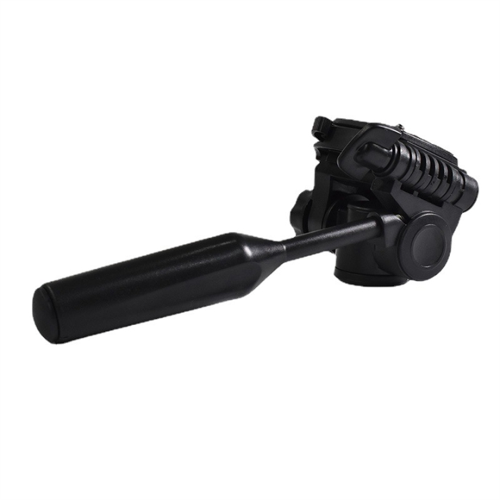 Tripod Head Camera Video Head Hydraulic Fluid Handle 3/8" 1/4"Thread with Quick Release Plate