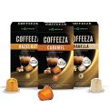 COFFEEZA Flavoured Variety Pack Coffee Capsules - Aluminium Coffee Pods, Box Of 3 (30 Capsules) - 55 Gm (FROM INDIA)SAB. 