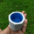 Cactus Mini Cement Pot - Octagon Shape-Succulent Planter. 