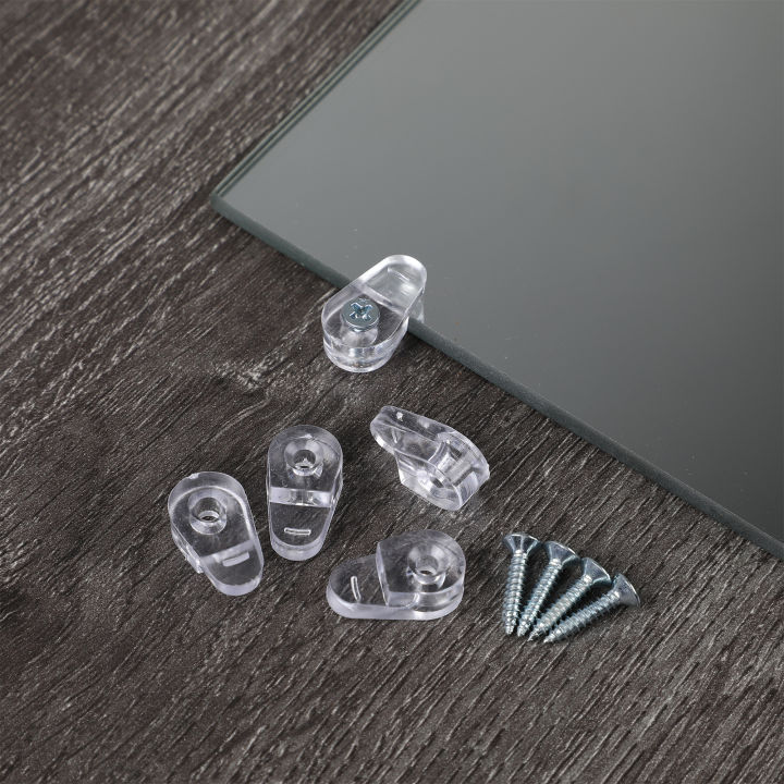 20%20pcs%20Glass%20Wardrobe%20Clamp%20Mirror%20Clips%20Holder%20Fixing%20Plastic%20Cabinet%20Door%20Window%20Square%20Channel%20Retainer%20Grid%20-%20Image%205