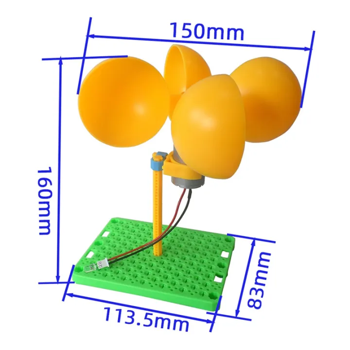 FORIDE%20DIY%20Wind%20Turbine%20Generator%20Kit%20DC%200.1V-3V%20Generator%20with%20Holder%20Blades%20Brushless%20Motor%20Mini%20Dynamo%20Generator%20Teaching%20-%20Image%202