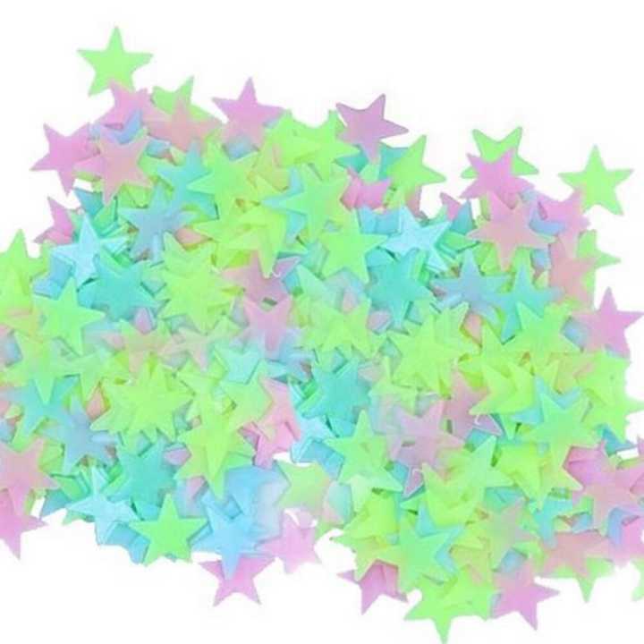 Stars Glow In Dark Light Emitting Star Sticker 200pcs