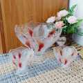 Restaurant Embossed Amilex Glass Fruit Bowl Set 7pcs Kitchenware Small Glass Salad Bowl Glassware Dinnerware. 