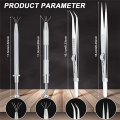 Multipurpose Tweezers Jewelry Tool Gem Holder Diamond Jewelry Tweezers Set of 4 Extra Fine Tweezer. 