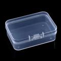 Mini Plastic Durable Strong Box Rectangular Box Dustproof Jewelry Storage Case Container Translucent Box Packing small Storage. 