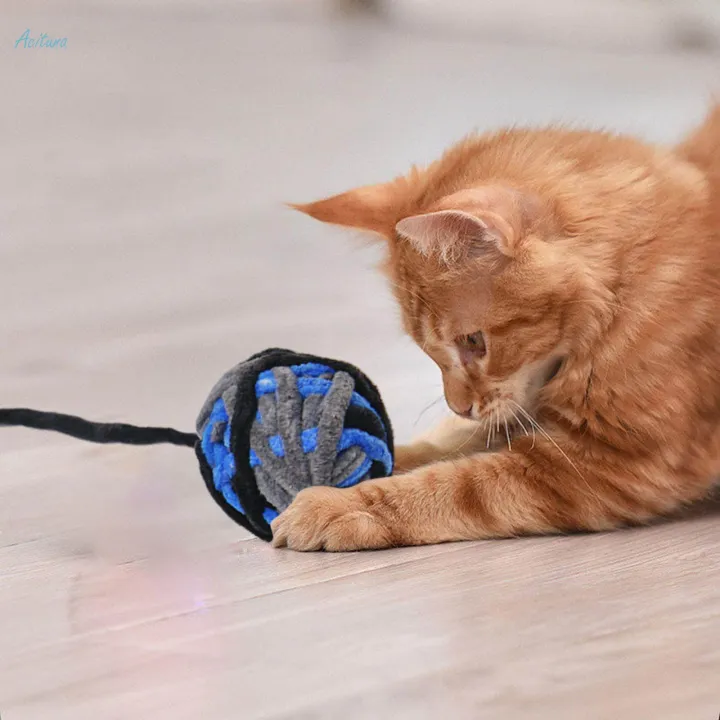 Toy Dog Squeaky Toys Pompom Balls Training Plush Scratching Balls Fuzzy Interactive Cat Toys Cat Fuzzy Balls for Kitty Kitten Puppy