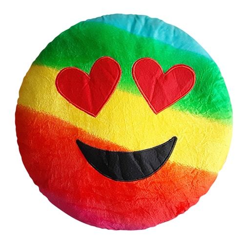Rainbow Emoji Pillow