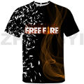 Korean style Free Fire Garena 3D T-shirt for men hip hop vintage streetwear casual funny t shirt kids gift summer short sleeve. 