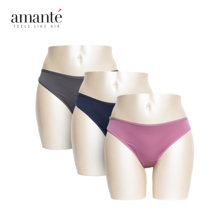 Amante Microfiber Thong Panty Pack (x3 Pcs)