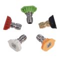 5Pcs Pressure Washer Spray Nozzles 1/4 Quick Connection Spray Tip Set (4.0 Gpm) Multiple Degrees. 