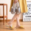 Buy One Get One Free Linen Slippers for Women Spring and Autumn Home Indoor Cotton and Linen Home Floor Home Deodorant Living Room Men's Slippers. 