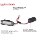 Kqueebee LED Licence Plate Lights Lamps for 987 981 982 958 92A 911 991 996 997 Turbo 980. 