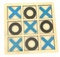 Tic Tac Toe Wooden Block Game - XO Game Puzzle Game for Kids & Adults. 