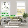 1-7/8 Inch Clear Plastic Valance Clips Clear Channel Valance Clips for the Valance with A Groove in the Back ( 24Pcs ). 