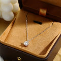 Real D Color 1 Carat Moissanite Pendant Necklace GRA Certificate for Women Wedding Bridal 100% S925 Sterling Silver Fine Jewelry YunqiangYi. 